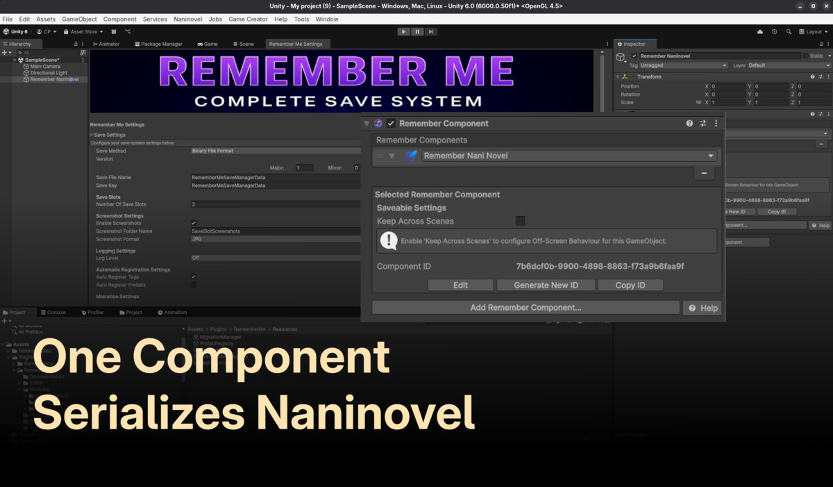 Crystal Save | Naninovel by Elringus Save Module