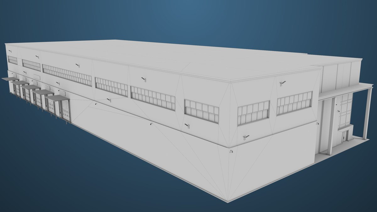 Logistic Cargo Warehouse Interior and Exterior URP HDRP Textures