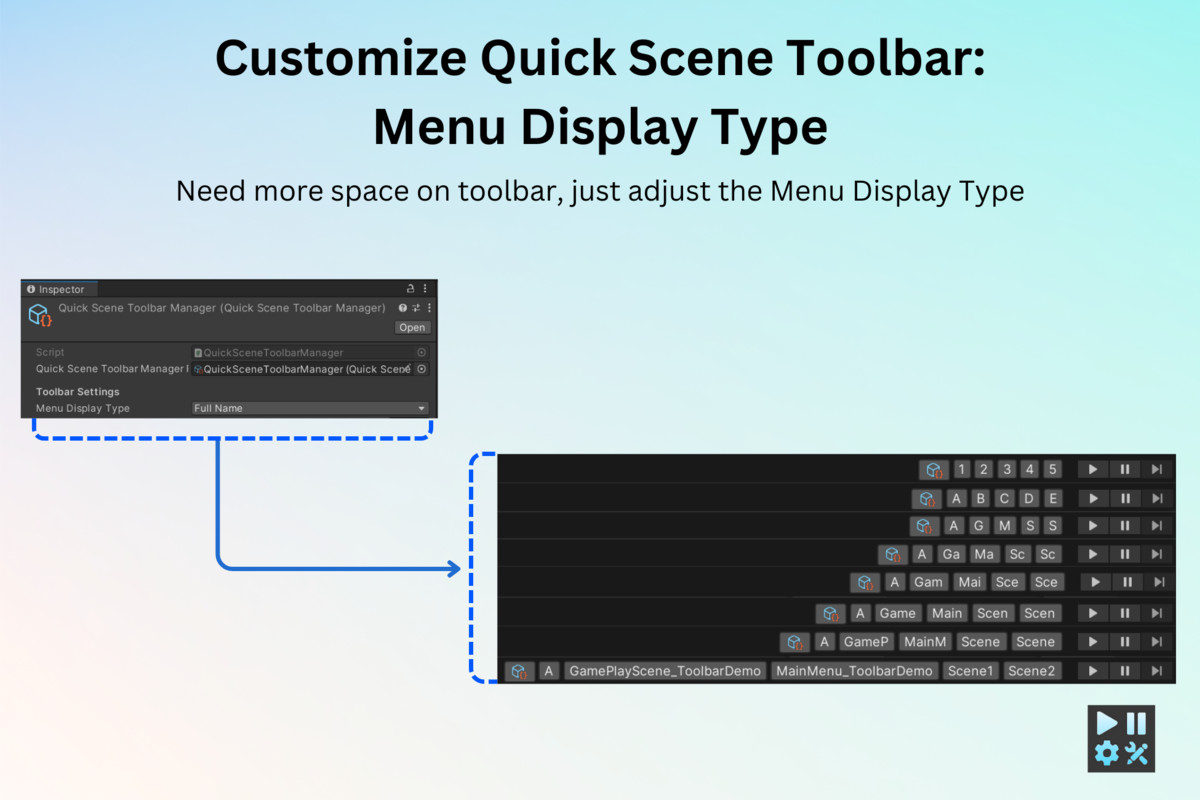Master Toolbar: Quick Scene Switch & Quick Function