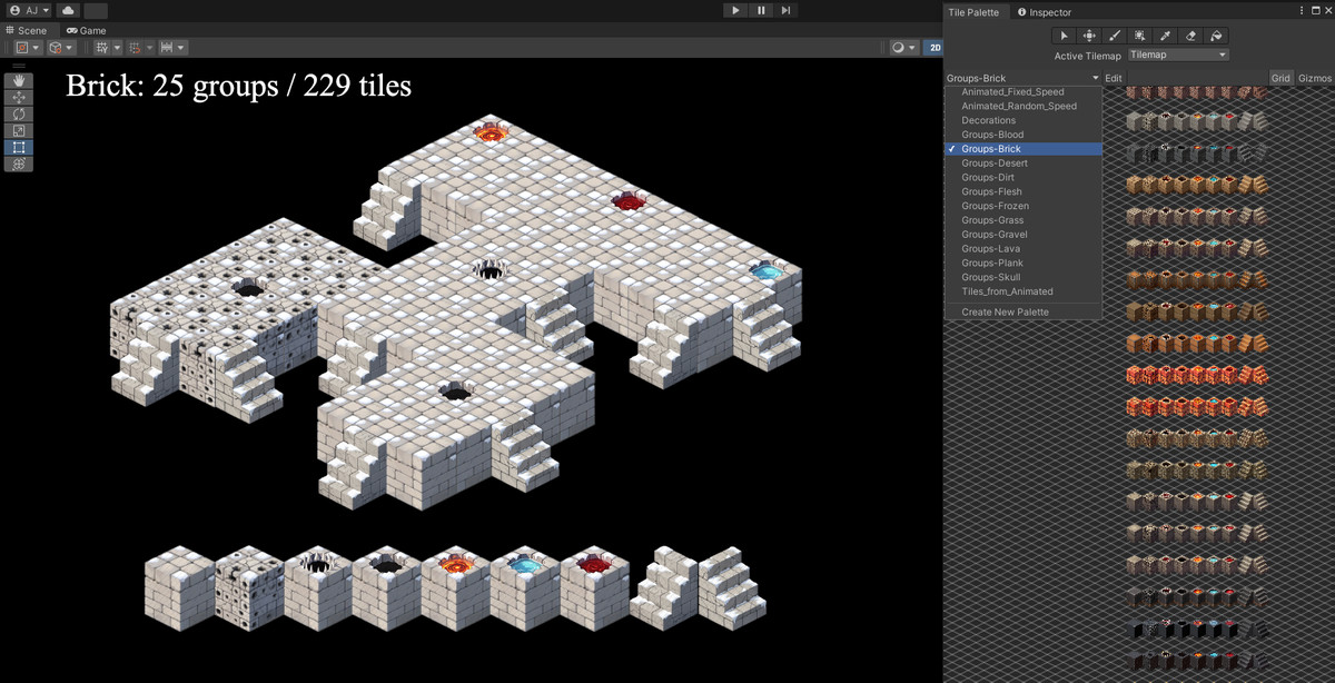 1000+ 2D Isometric Tiles, Decorations & Animated Terrains