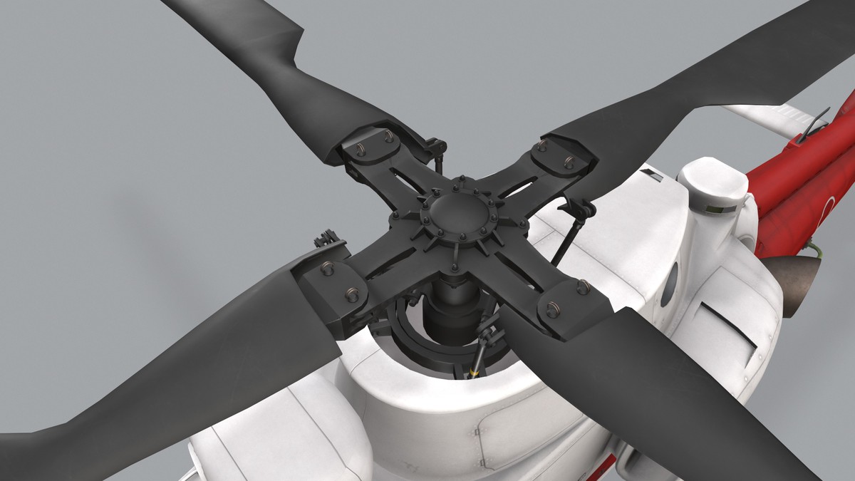 OH-1 Ninja JGSDF White Basic Animation (446)