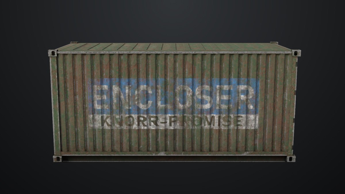 5 Cargo Dusty Container 20ft Single Mat