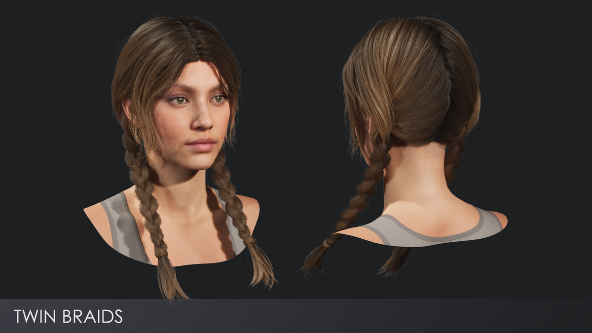 ULTIMATE HAIRSTYLE PACK 2026 | 20 PIECES | REALISTIC | Rigged hair, low-poly