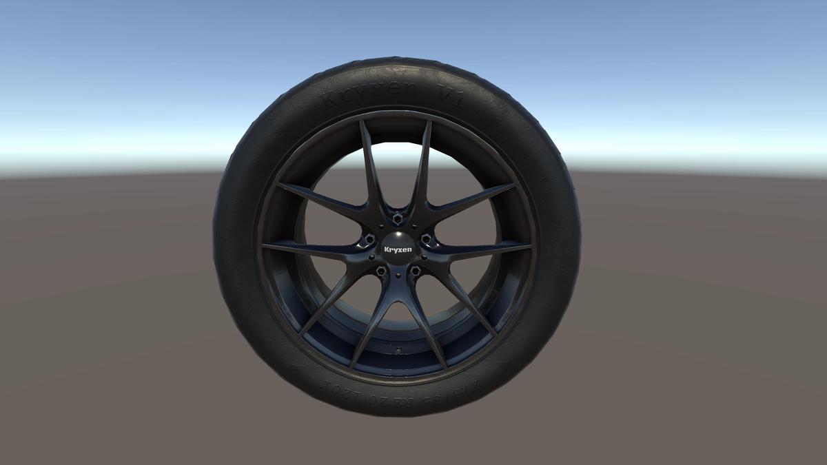 Kryxen Wheel V1 - Dark_Chrome - Game Ready