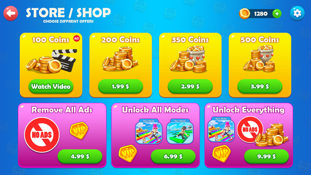 Parkour & Obby Game UI-Jump & Run HUD