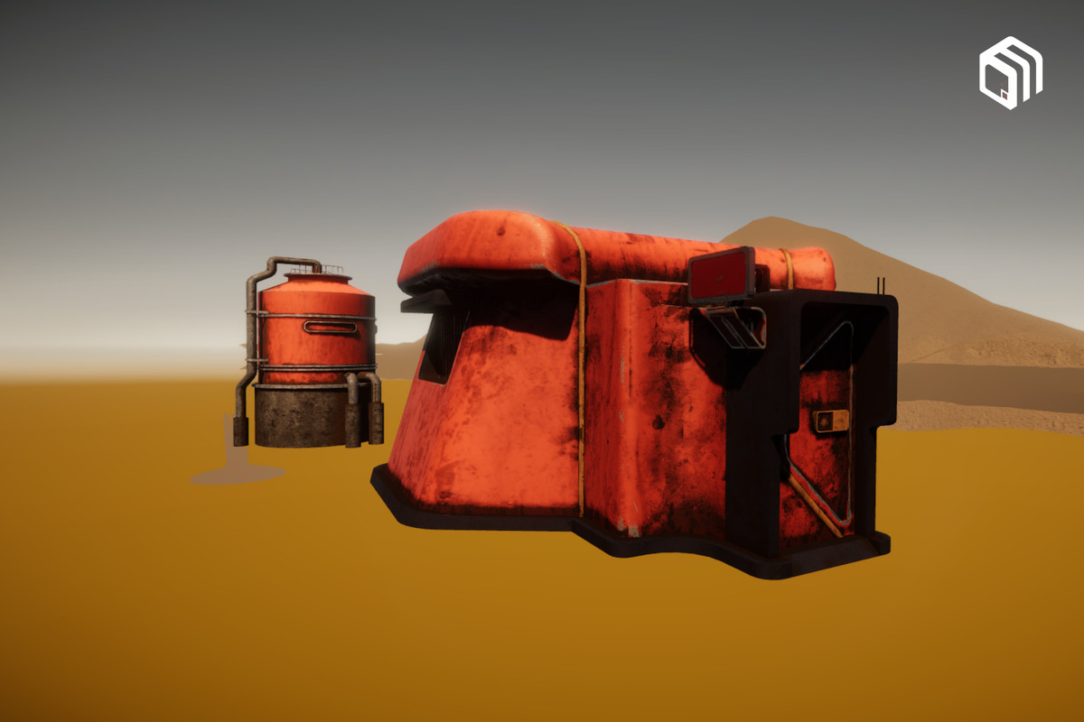 URP Desert Environment: Modular Outpost, Shelters, Props & VFX