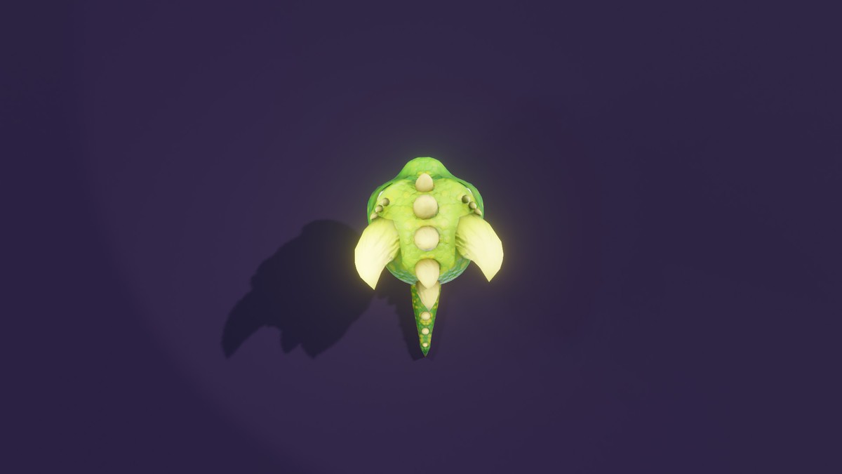 Cartoon Green Dinosaur 3D Model – Animated Character