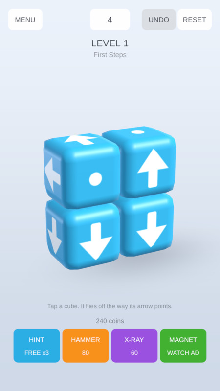 Cube Arrow Away: 3D Blocks Puzzle