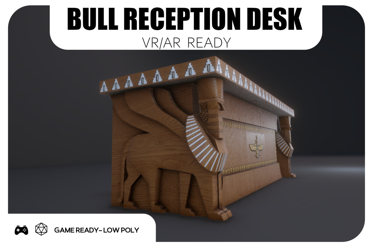 Bull Computer Desk Bull Reception Desk - Game Ready