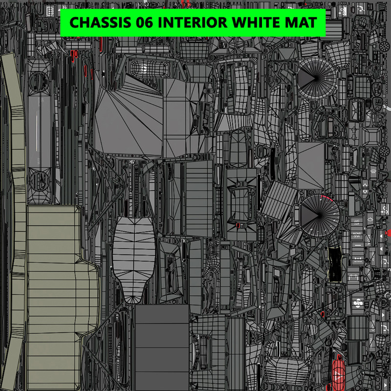 Chassis06 Cement Trailer 01 White URP HDRP Textures