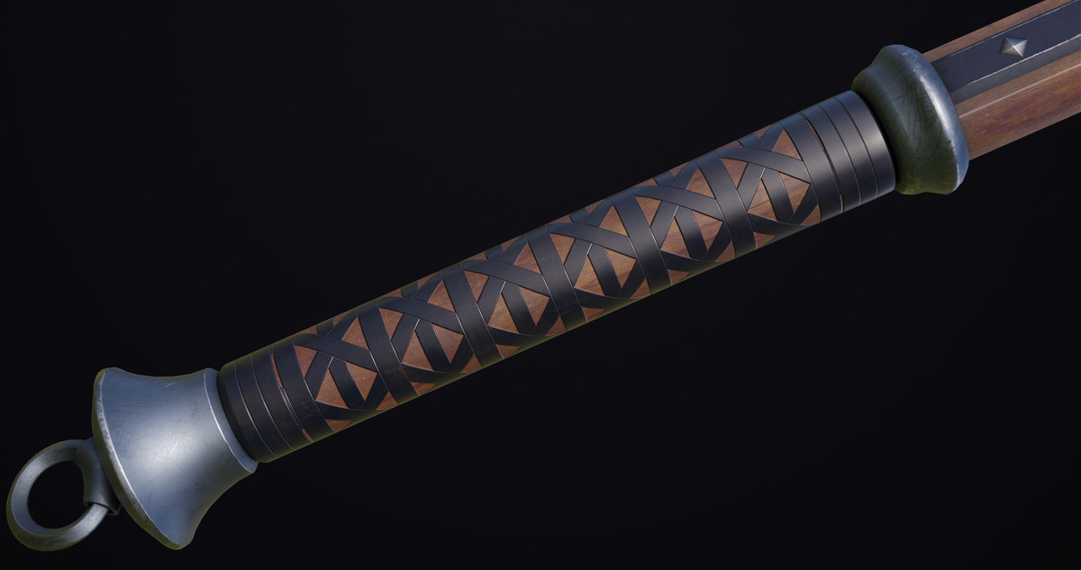 Battle Axe 14 Blue URP HDRP Textures