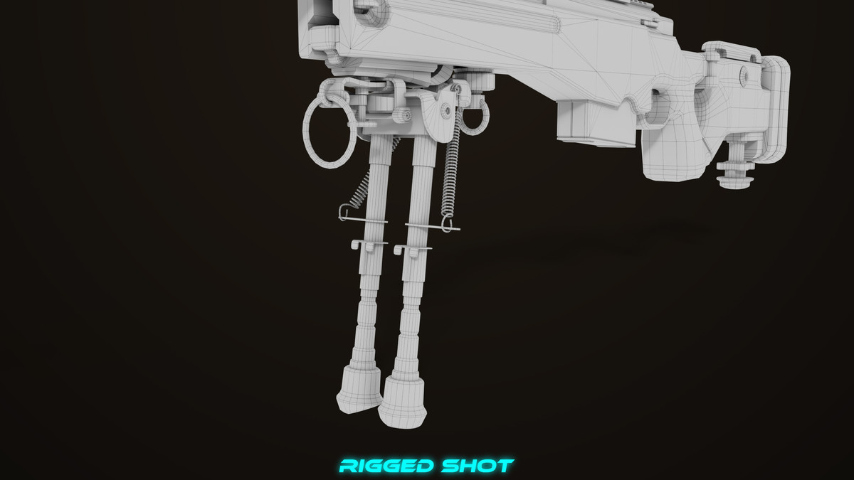 Sniper Rifle 03 Sandal URP HDRP Textures
