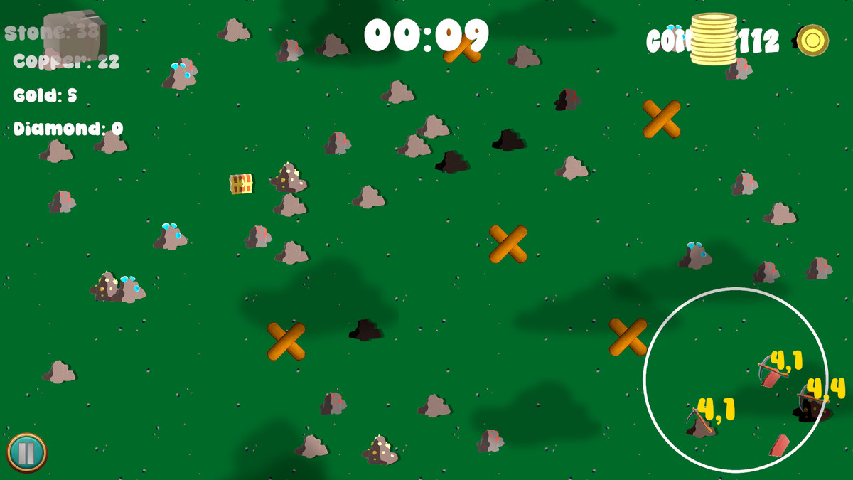 Incremental Node Mining 2D Template Full Game Example