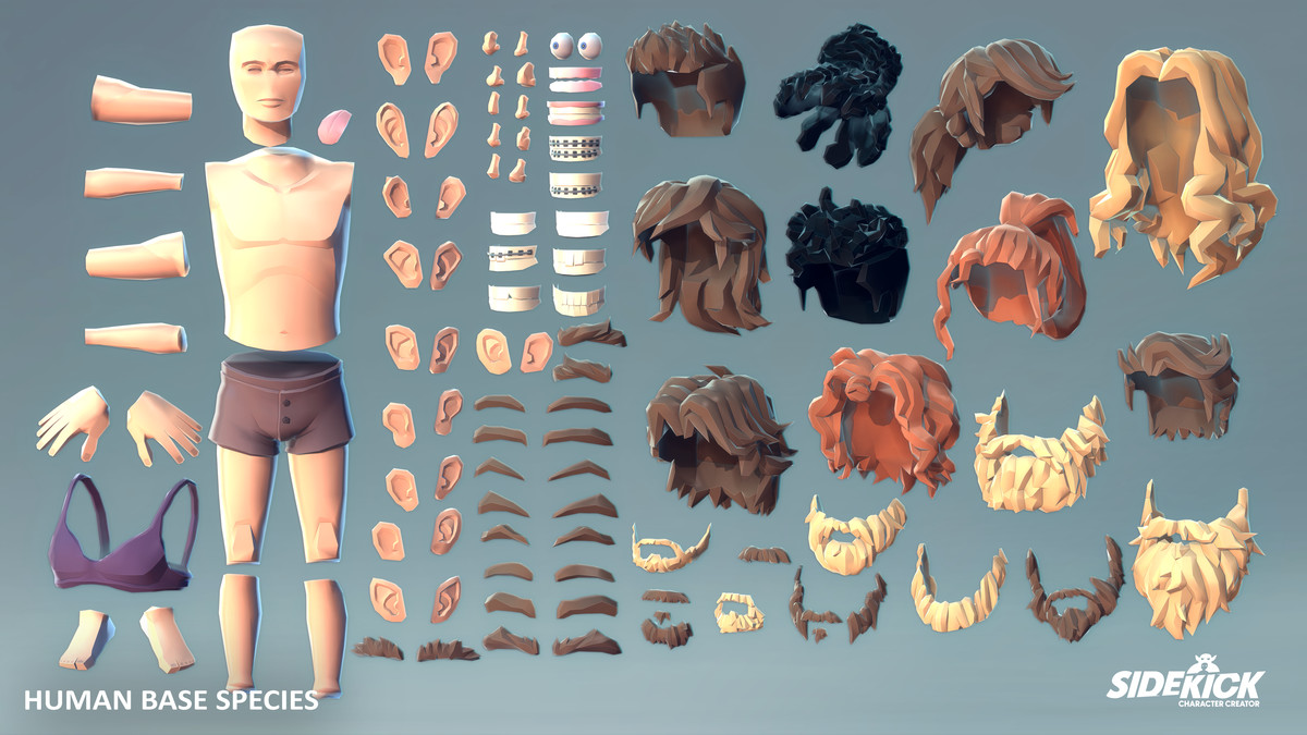 FREE Starter Pack - Sidekick Modular Characters by Synty, image 8