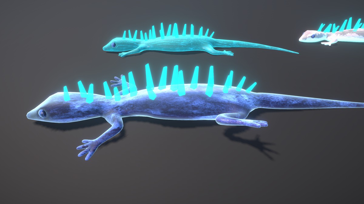 Freezable Lizards Pack 3D