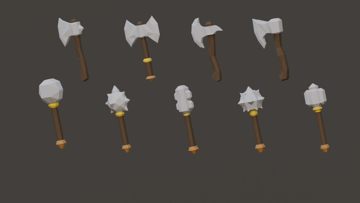 Fantasy Melee Weapons - Low Poly Pack