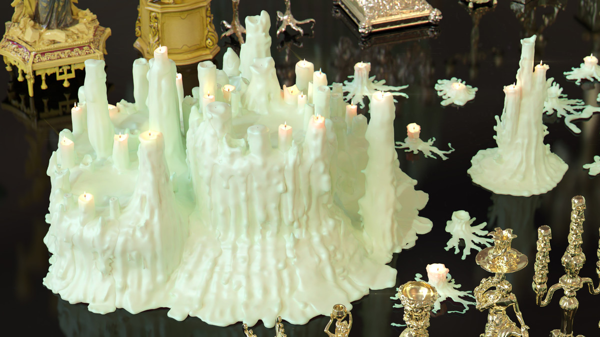 Ornate Candles, CandleHolders, and Wax Sculptures - 133 Models Set