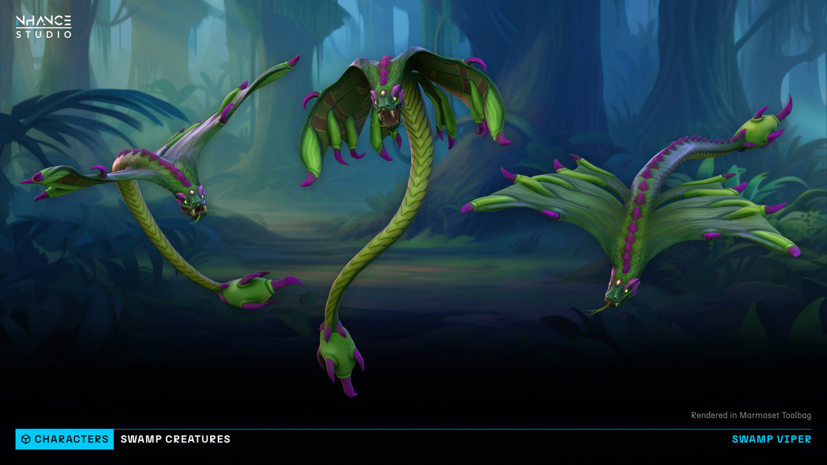 Stylized Swamp Creatures
