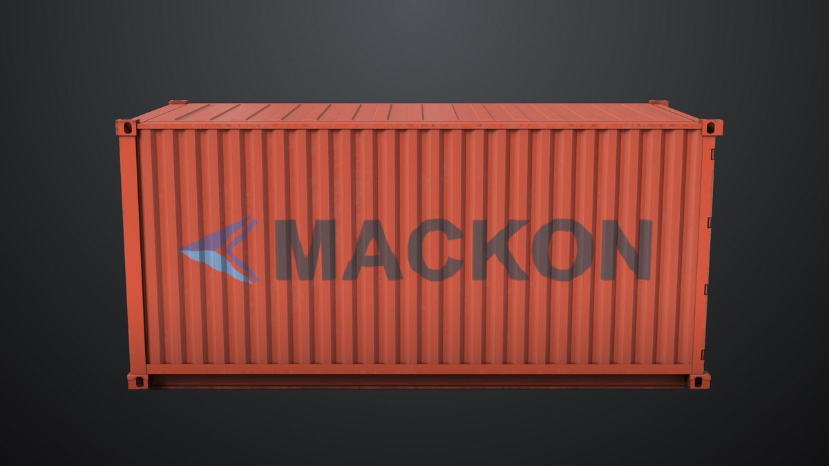 5 Cargo Container 20ft Single Mat URP HDRP Textures