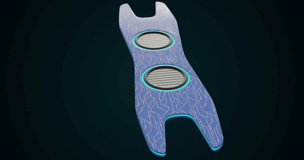 Sci-Fi Hoverboard 1 URP HDRP Textures