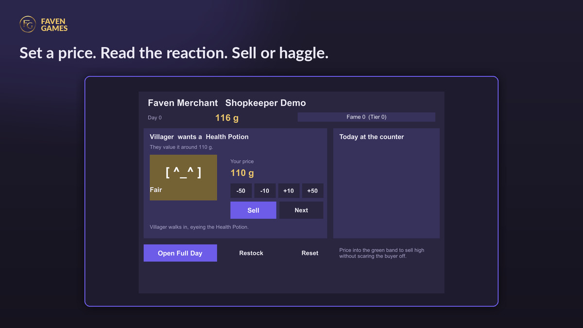 Shopkeeper & Merchant Framework