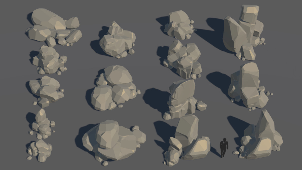 LowPoly Nature Stone