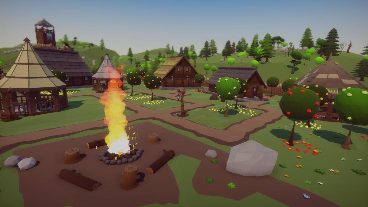 Low Poly Modular Medieval Village - Mini World Studio