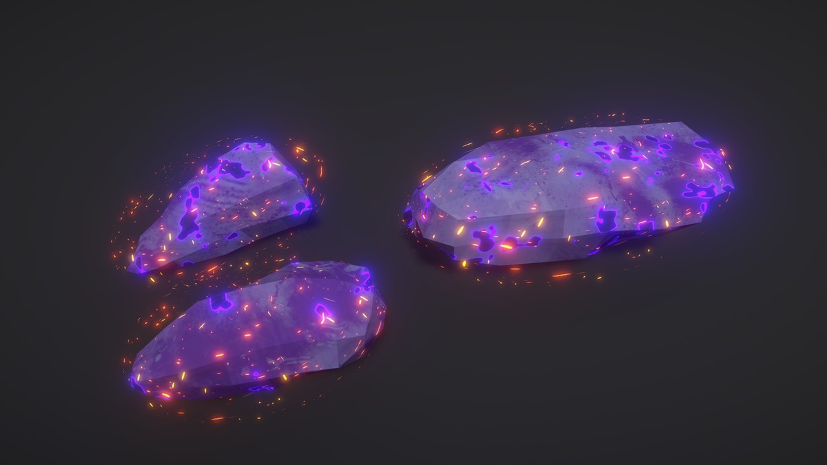 Magical Polygon Props(with Burn & Reveal FX)