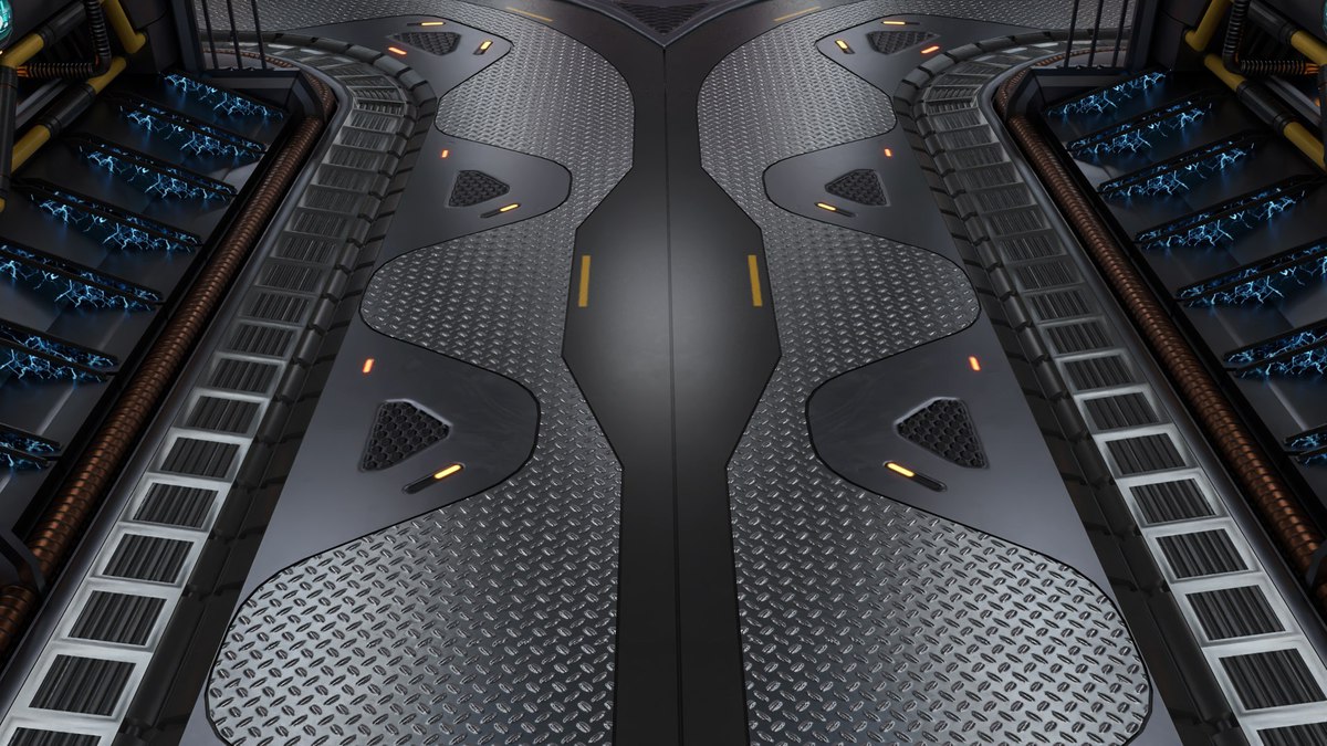 Sci Fi Corridor 01 URP HDRP Textures