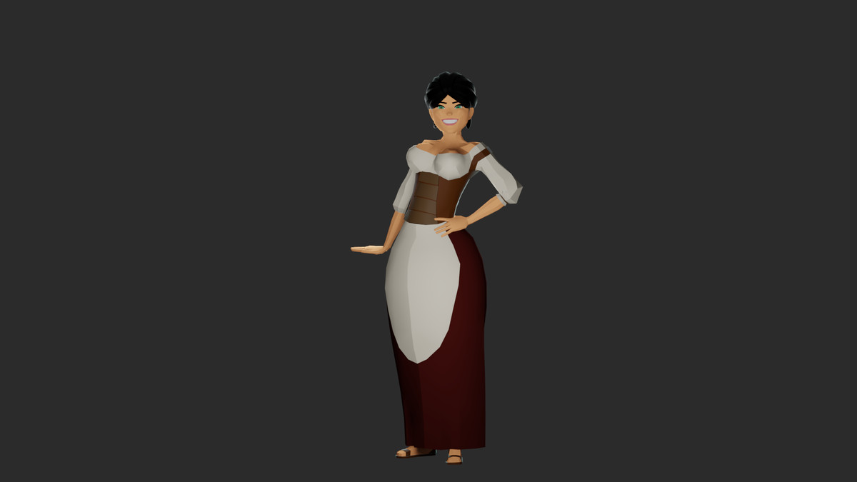 Leena Polygon Modular Character Pack
