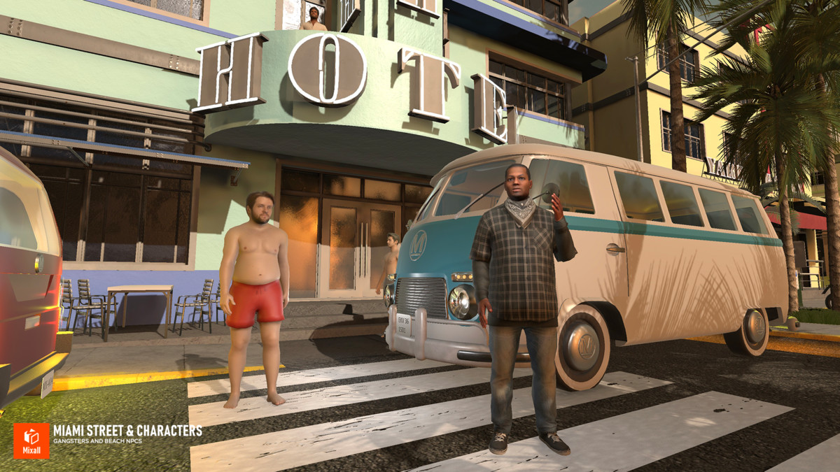 Miami Beach - Modular street & NPC