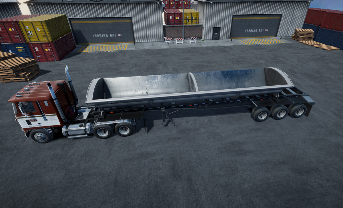 80s cabover sidedump trailer
