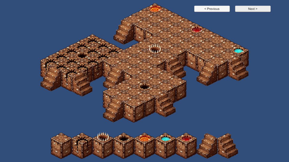 2D Isometric Modular Tileset – Dirt & Gravel