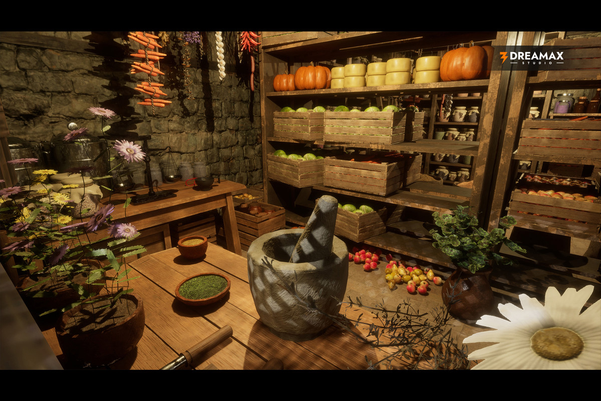 Medieval Root Cellar & Food Storage | Pantry Props Pack