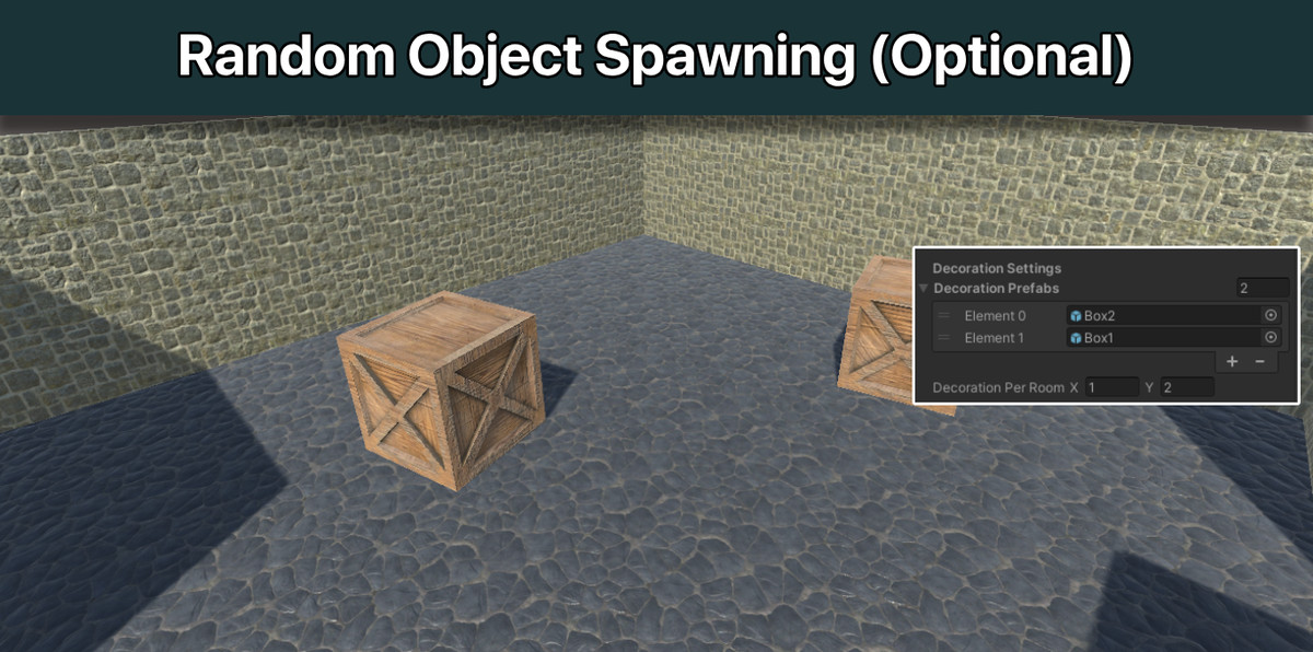 Dungeon Builder Pro 2.0 – Procedural Level Generator with NavMesh & Spawner