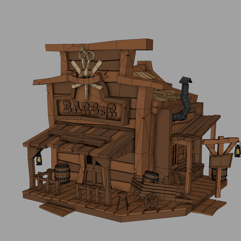 12 Wild West Buildings Pack