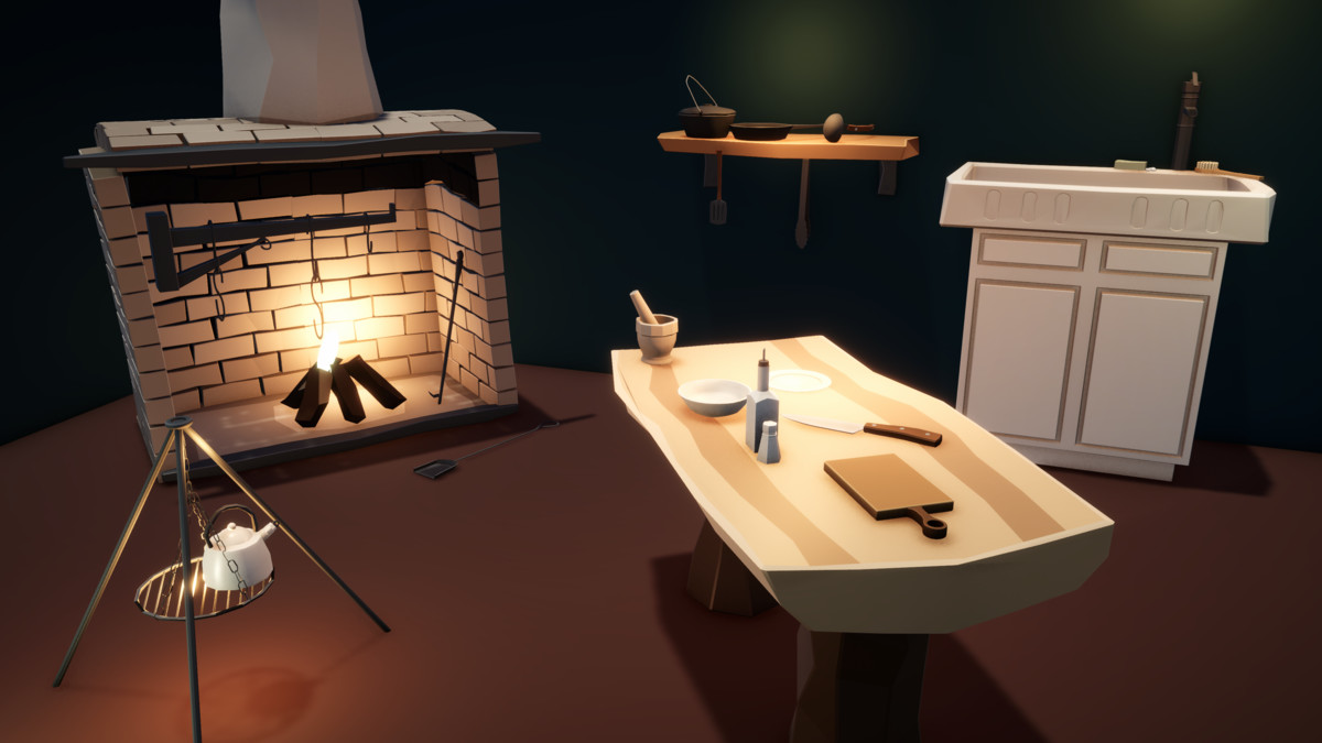 Stylized Medieval Kitchen Props Pack