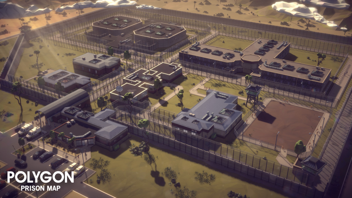 POLYGON - Prison Map by Synty