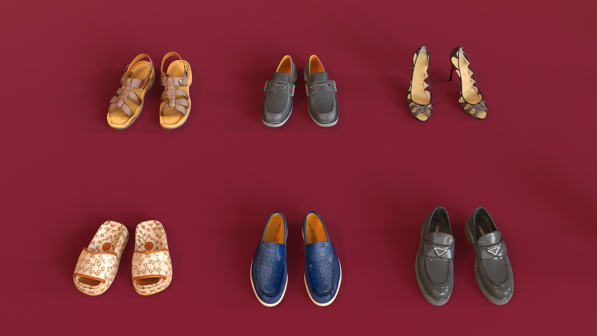 Ultimate Shoe Pack (72 Footwear Low-poly 3D models)