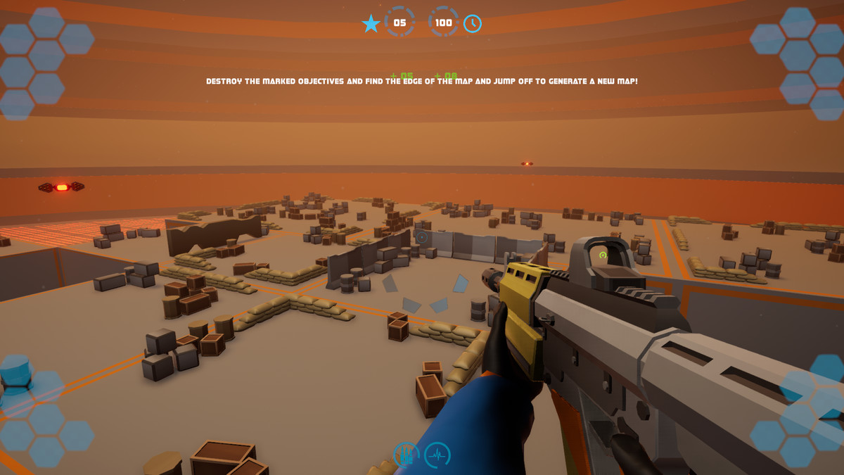 Sci-fi FPS Randomly Generated Full Game Example Template