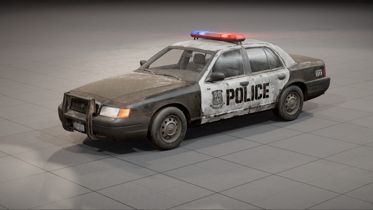 Abandoned Sedan - Taxi / Police / Sheriff
