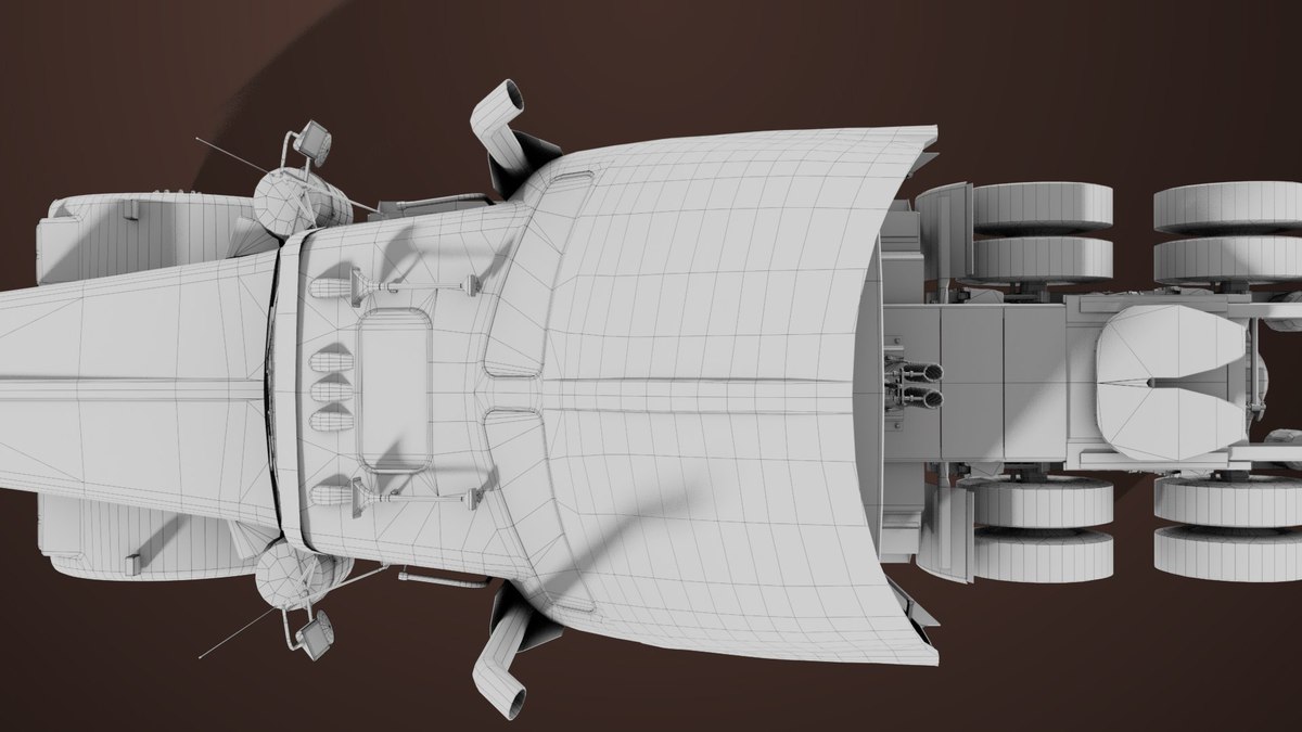 Heavy Truck 02 Chassis Old Dusty URP HDRP Textures