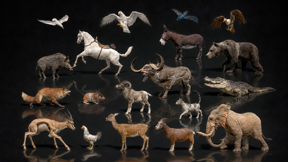 WILDPOLY - Animated Animals – Realistic Pack