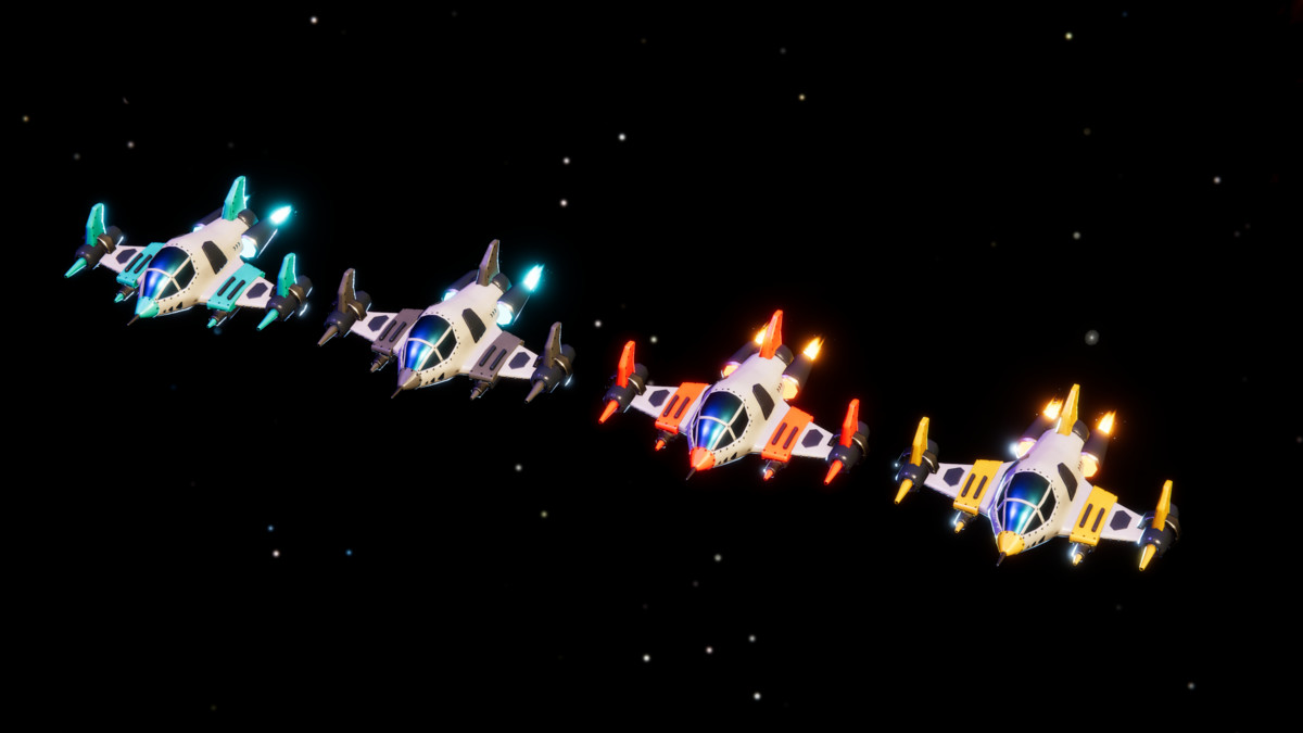 Stylized Spaceship Collection (4 Ships)