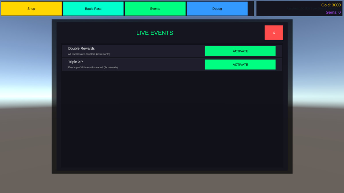 Live Ops Toolkit – Elite (Monetization, Battle Pass, Events, Cloud)