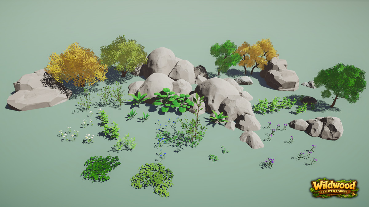 Wildwood: Stylized Forest (Stylized Nature, Stylized Forest, Nature, Biome)