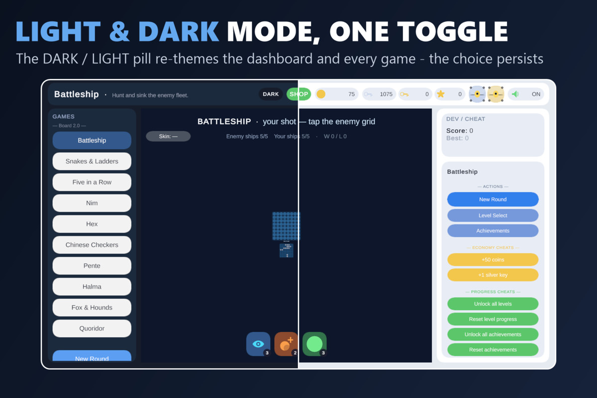 Mini Game Templates Board 2.0 - 10 Board Starters for Unity
