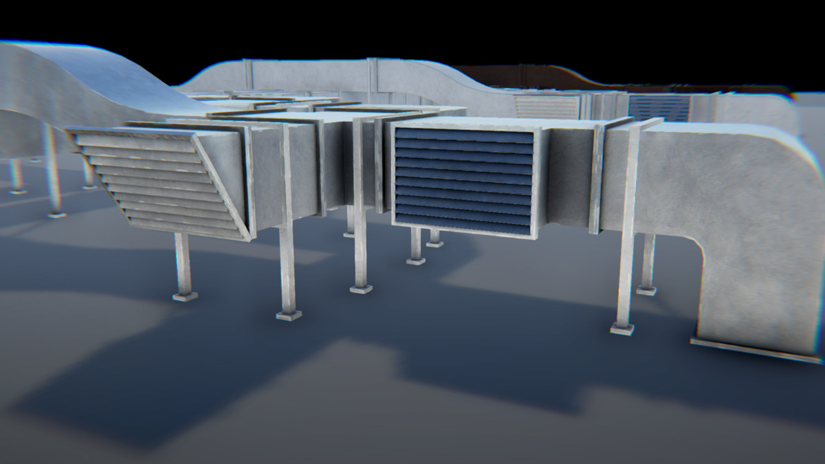Modular Industrial Air Duct System