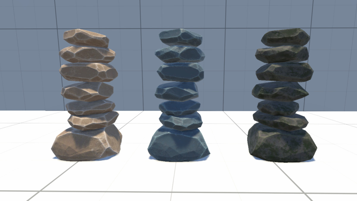 Stylised Rocks and Ruins