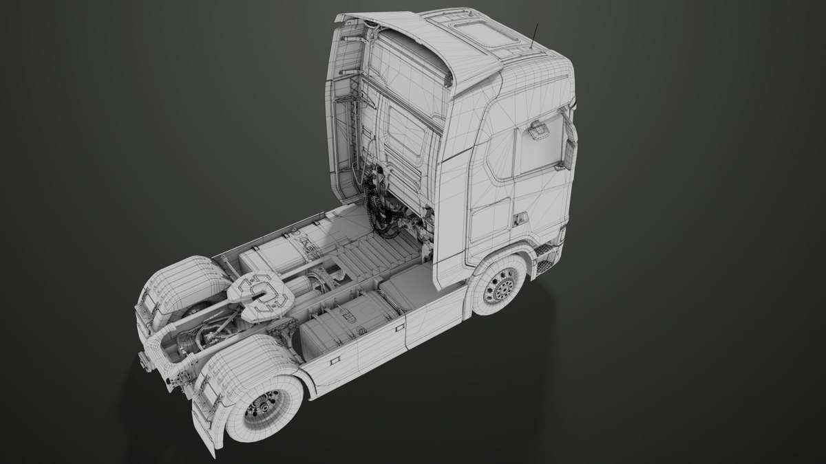 Heavy Truck Chassis 06 Interior URP HDRP Textures